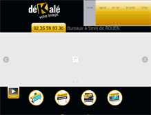 Tablet Screenshot of dekale.fr